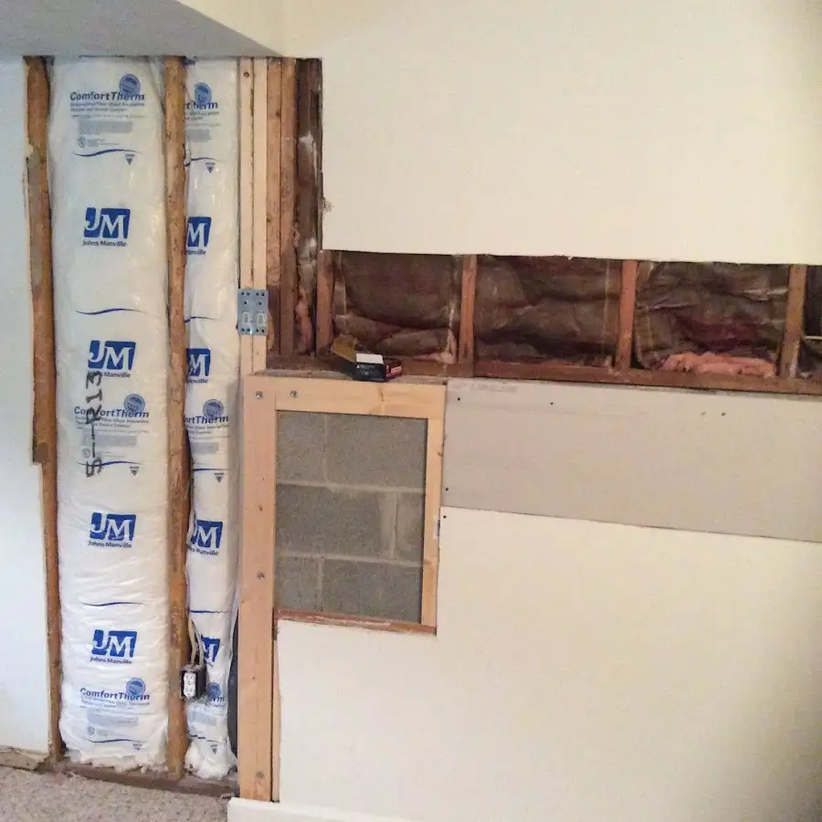 Wall insulation replacement during Contents Cleaning & Restoration in Mulvane